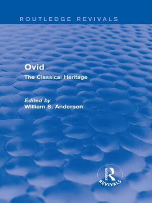 cover image of Ovid (Routledge Revivals)